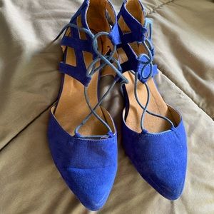 Burju Rosalina lace up dance flats size 9